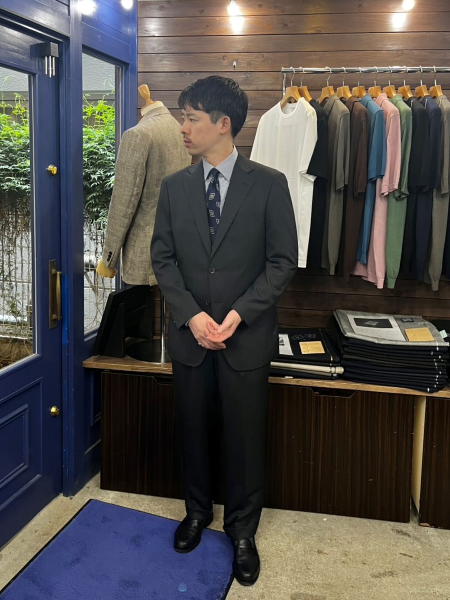 【オーダー商品】【定番生地】25AW KUNISHIMA チャコールグレー・無地・300ｇ/ｍのイメージ